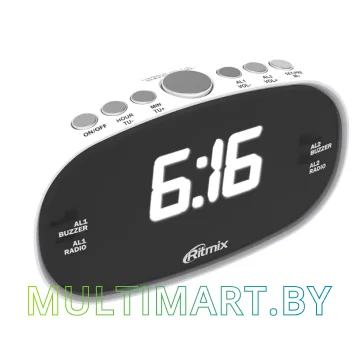 Настольные часы Ritmix RRC-616 (белый) картинка 2